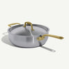 Made In 5 Qt Stainless Steel Saucier with Antique Brass Handle