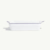 Made In 8x8" Square Baking Dish - White with Navy Rim