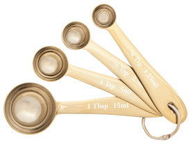Measuring Spoons S/4 - Gold