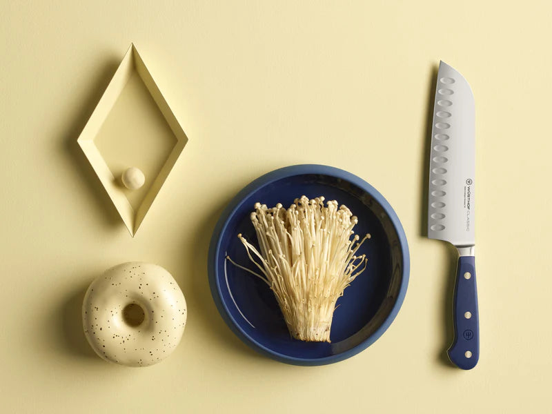 Wusthof 7" Hollow Ground Santoku Knife - Classic Wild Blueberry