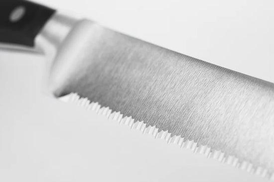 Wusthof 9" Double Serrated Bread Knife - Classic Black
