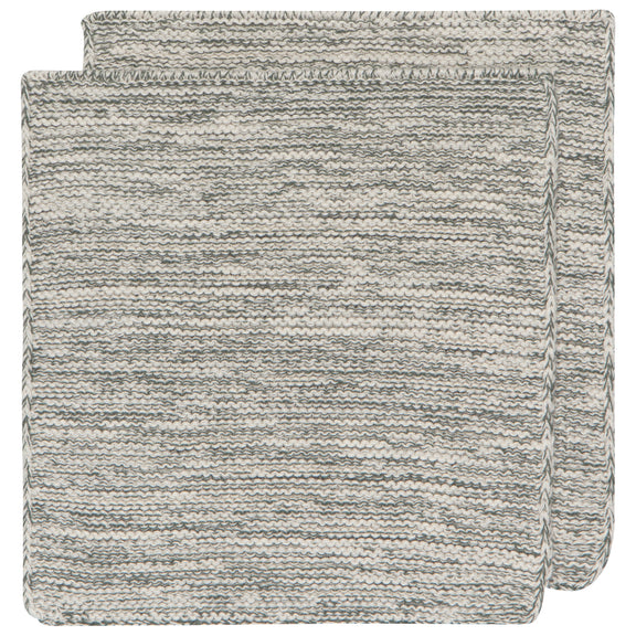Knit Dishcloths Set/2 - Jade