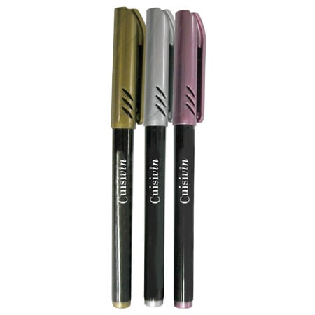 Cuisivin Wine Glass Metallic Markers - 3pk