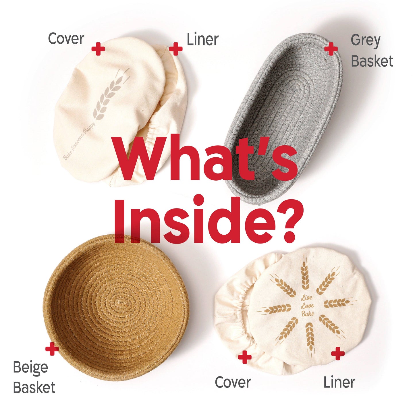 *Oval* Cotton Rope Proofing Baskets