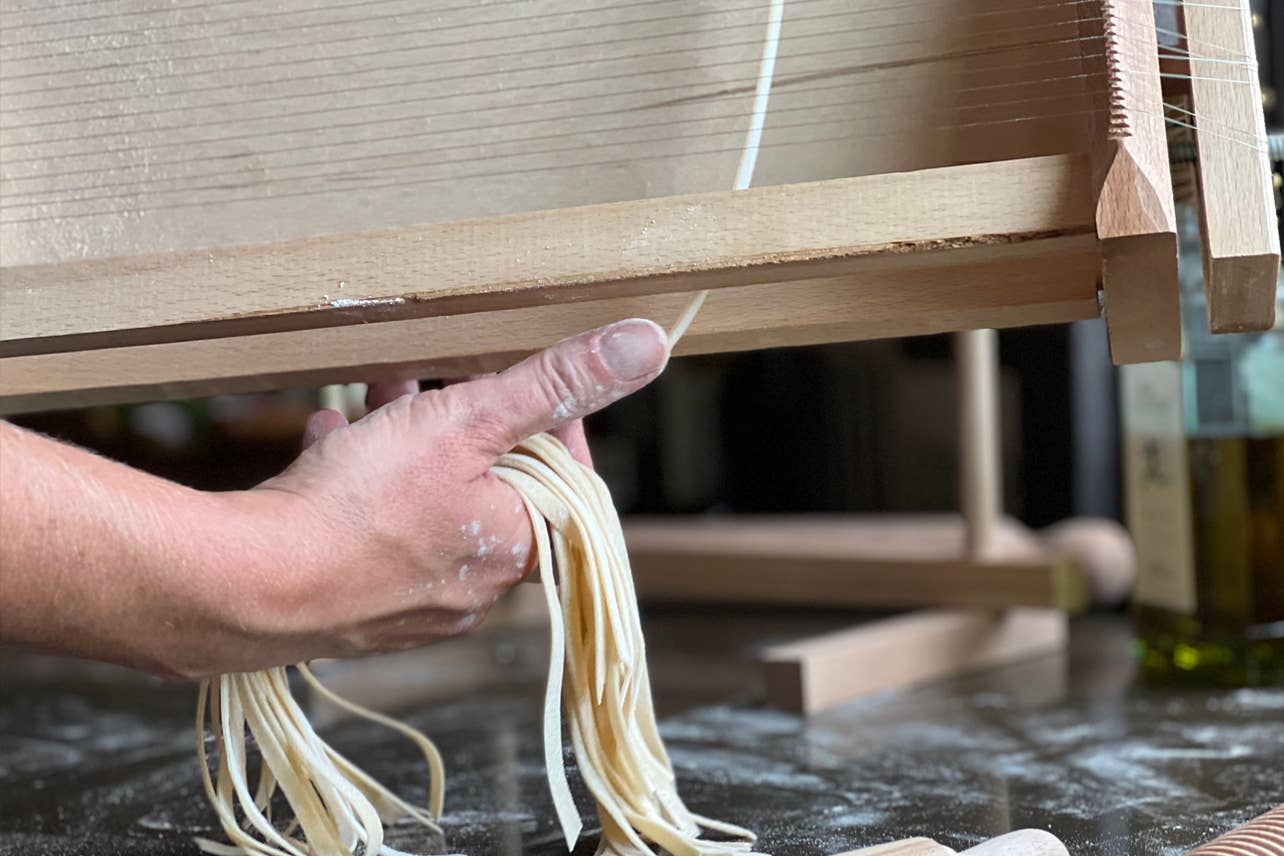Italian Pasta Chitarra with Rolling Pin - Large