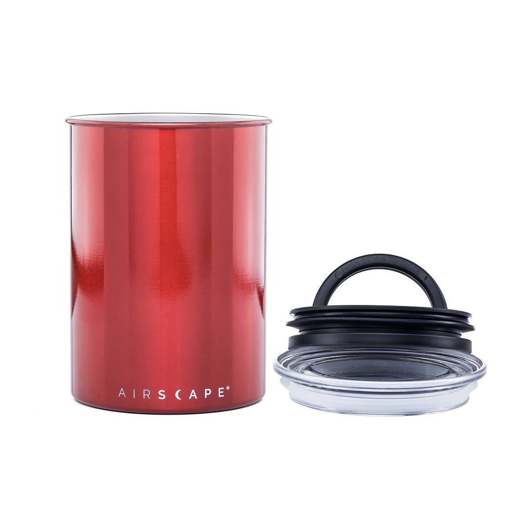 Airscape 250g Classic Stainless Steel Canister: Charcoal - Matte Black