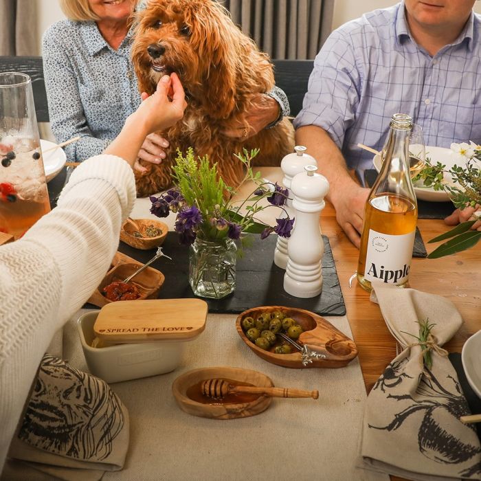 Butter Dish - Spread The Love White