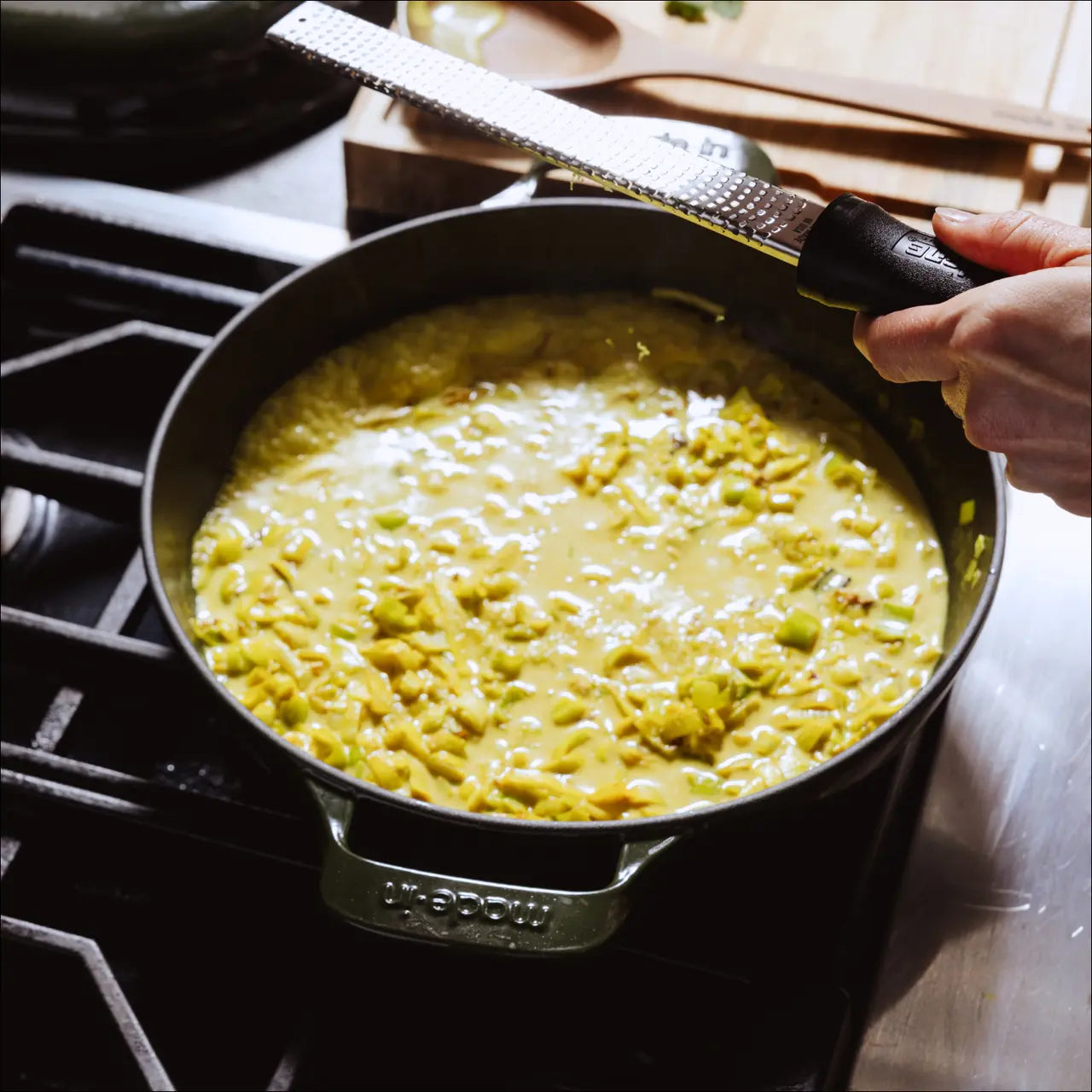 Made In 3.5 Qt Enameled Cast Iron Braiser - Willow Green
