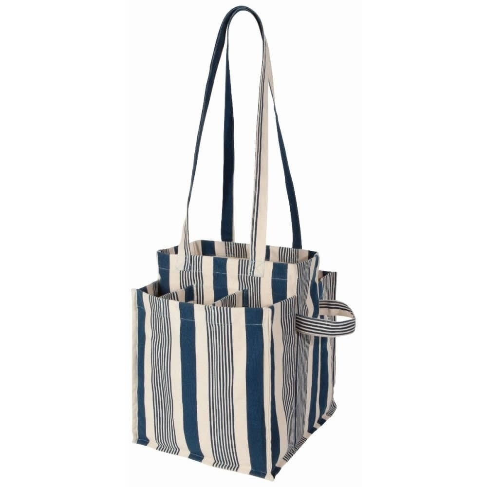 Shopping Tote - Navy Stripe