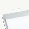Made In 8x8" Square Baking Dish - White with Navy Rim