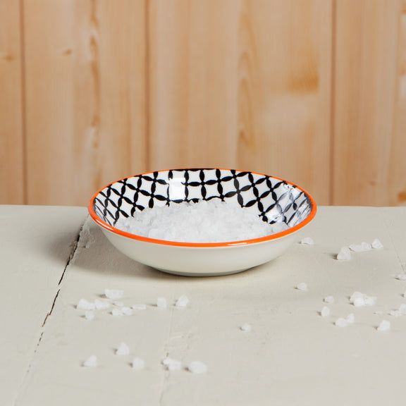 Dip Bowl - Black Lattice