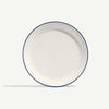 Made In 8" Appetizer Plates 4pc - White with Navy Rim