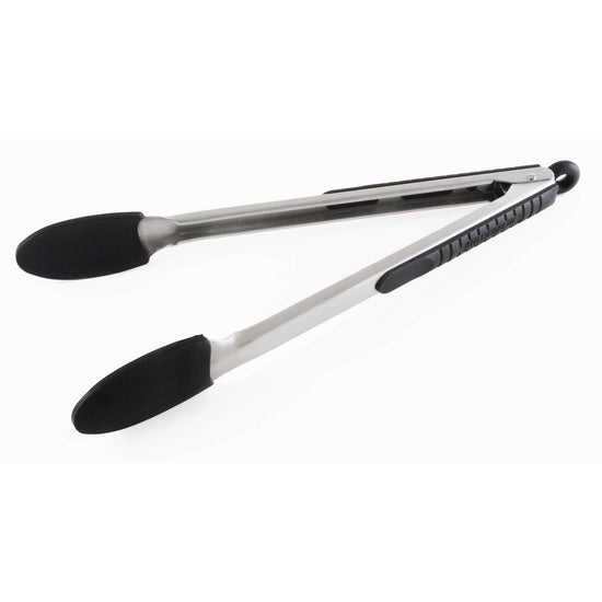 Black Silicone Coated Locking Tong - 12"