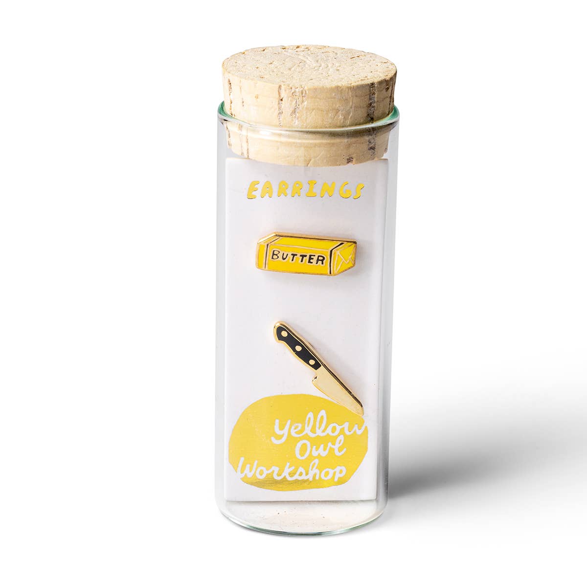 Butter Knife Earrings - Gold Foodie Statement Studs