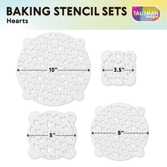 Baking Stencil Set - Hearts
