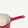 Made In 2-Qt Enameled Cast Iron Saucepan - Red