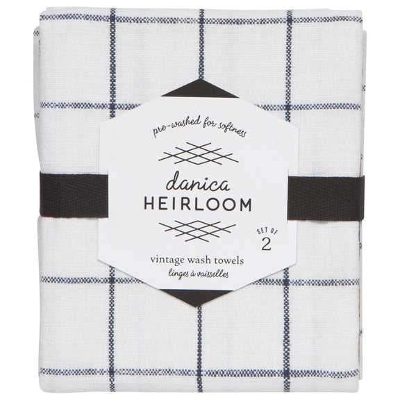 Load image into Gallery viewer, Tea Towel  S2 - Vintage Heirloom Midnight
