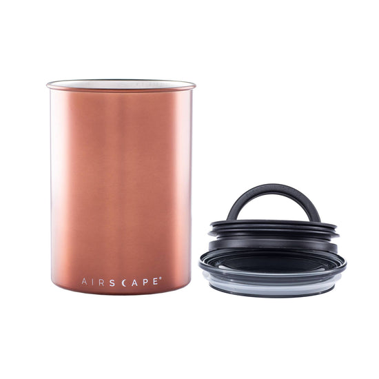 Airscape 250g Classic Stainless Steel Canister: Charcoal - Matte Black