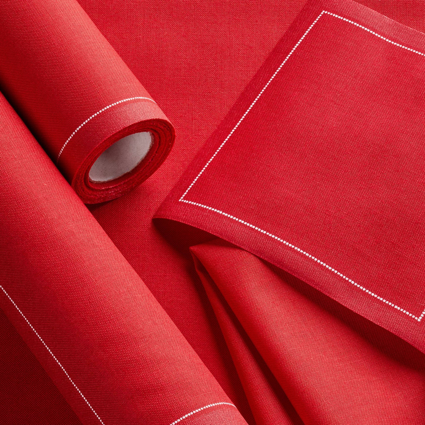 Lipstick Red Cotton Luncheon Napkins 25 Units