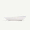 Made In 10" Entrée Bowls 4pc - White with Navy Rim