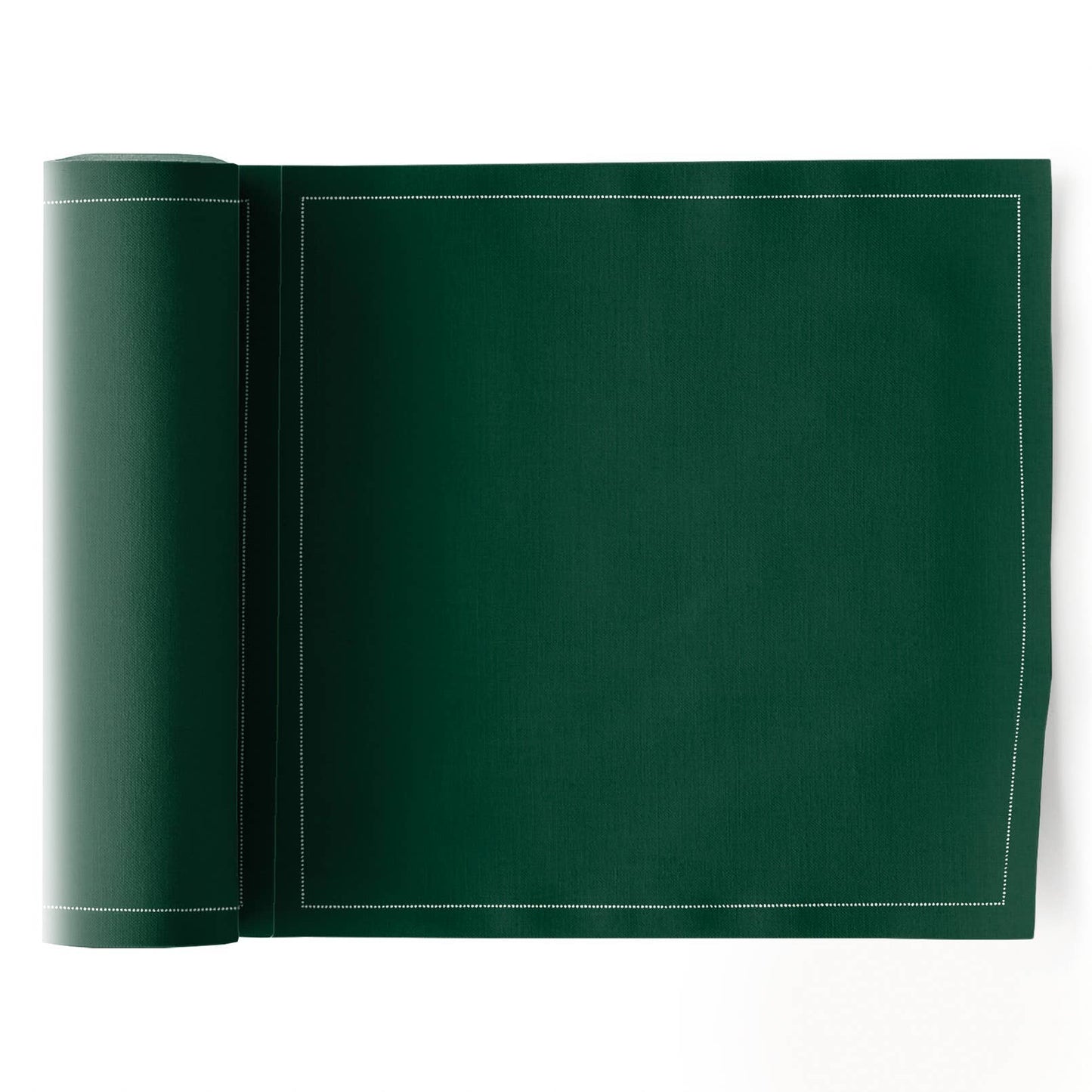 English Green Cotton Luncheon Napkins 25 Units