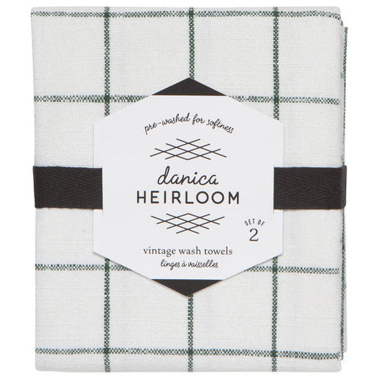 Load image into Gallery viewer, Tea Towel  S2 - Vintage Heirloom Jade
