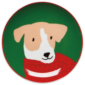 Appie Plates - Holiday Hounds Set/4
