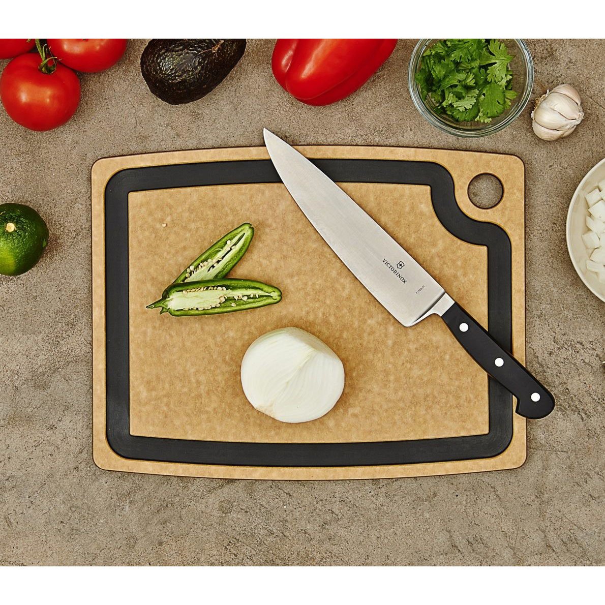 epicurean Board GS 17.5x13 Nat/Slate Core