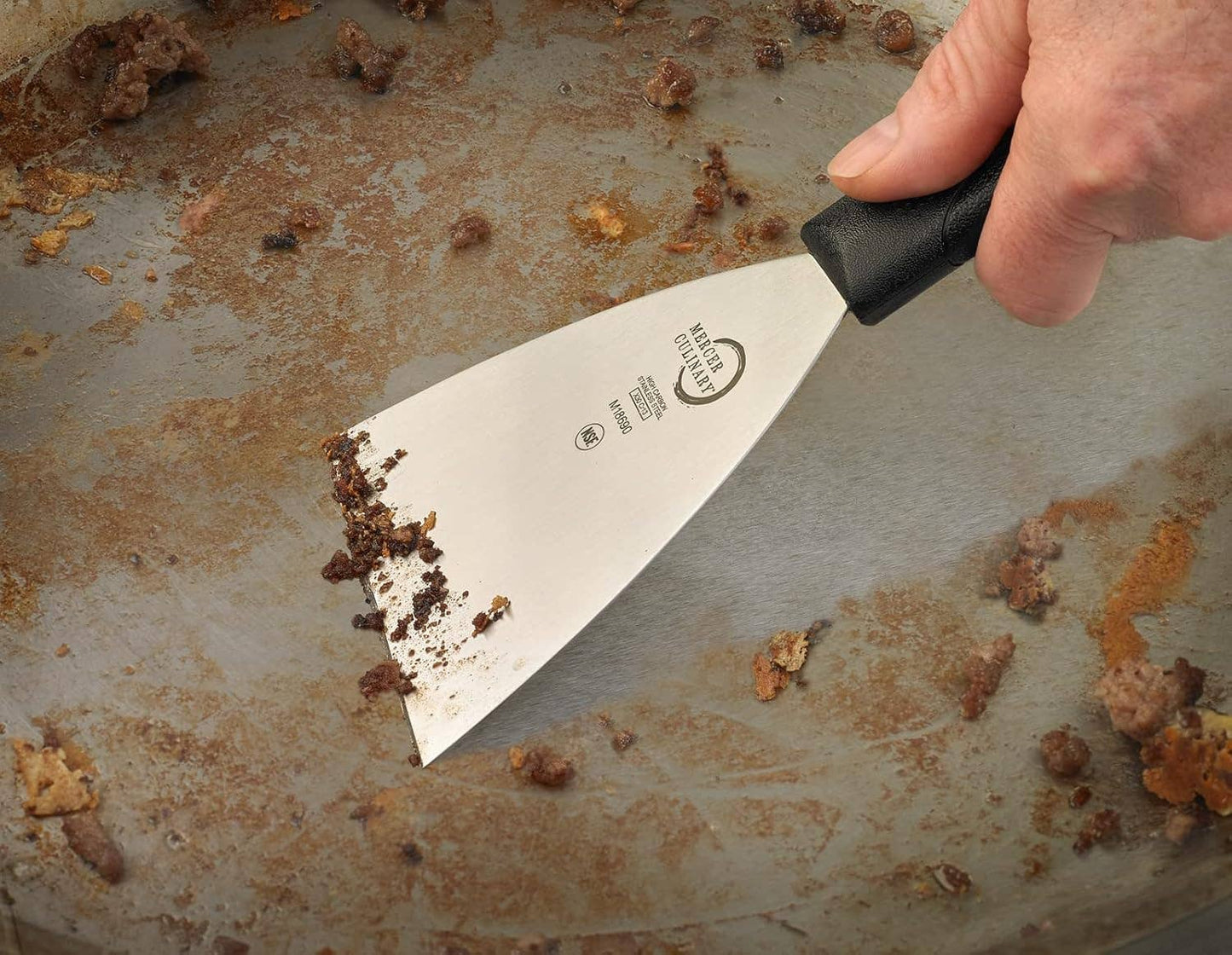 Mercer Millennia Grill Scraper 4"x 4-1/2" Blade Black
