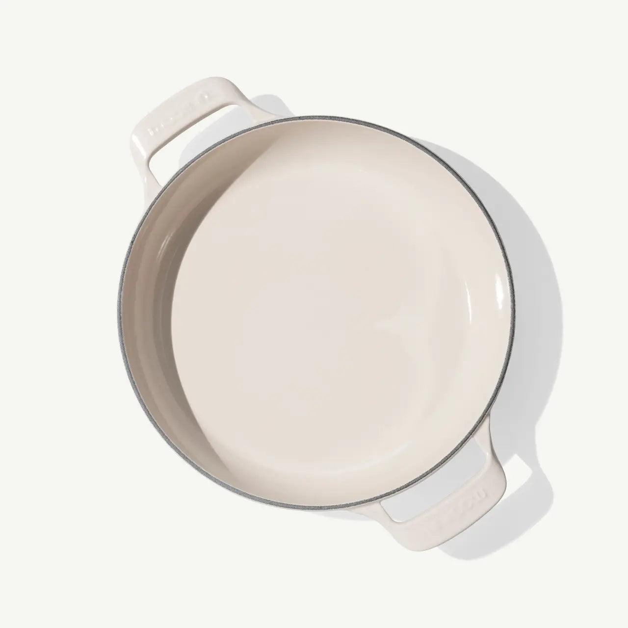 Made In 3.5 Qt Enameled Cast Iron Braiser - Antique White