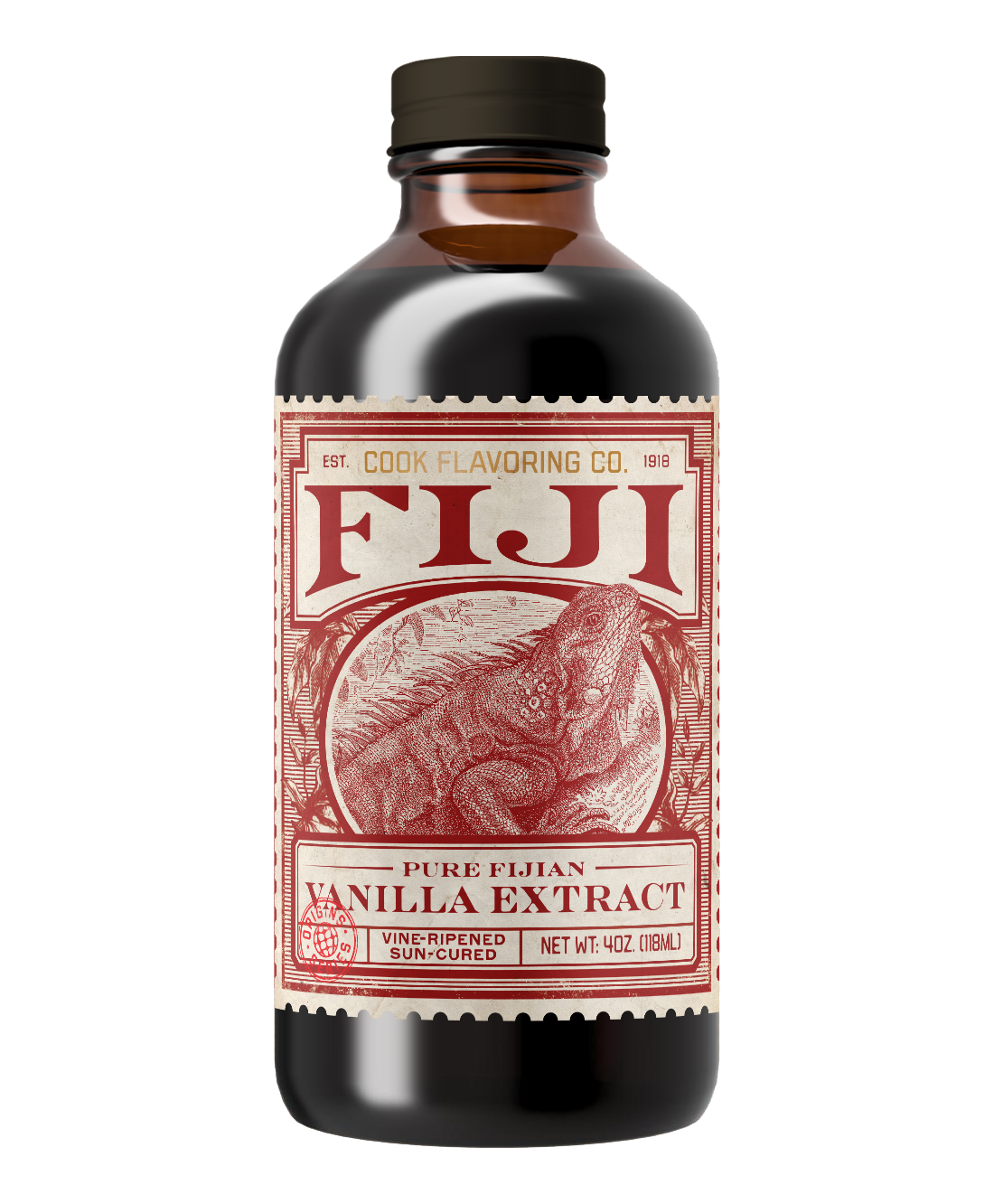 Single Origin Pure Fijian Vanilla Extract - 118ml/4oz