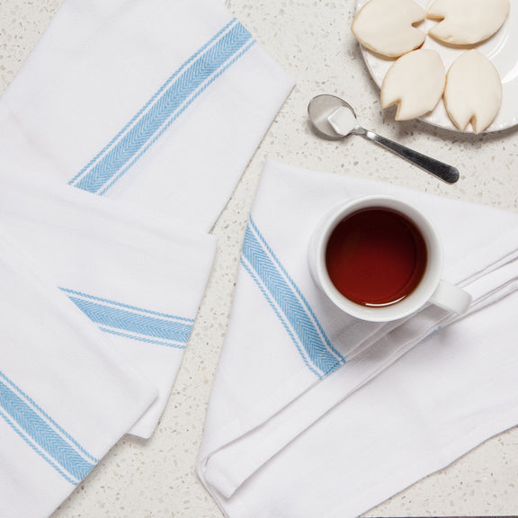 Tea Towel Brooklyn Stripe - Turquoise