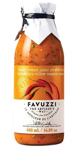 Favuzzi Arrabbiata Yellow Tomato Sauce 480ml