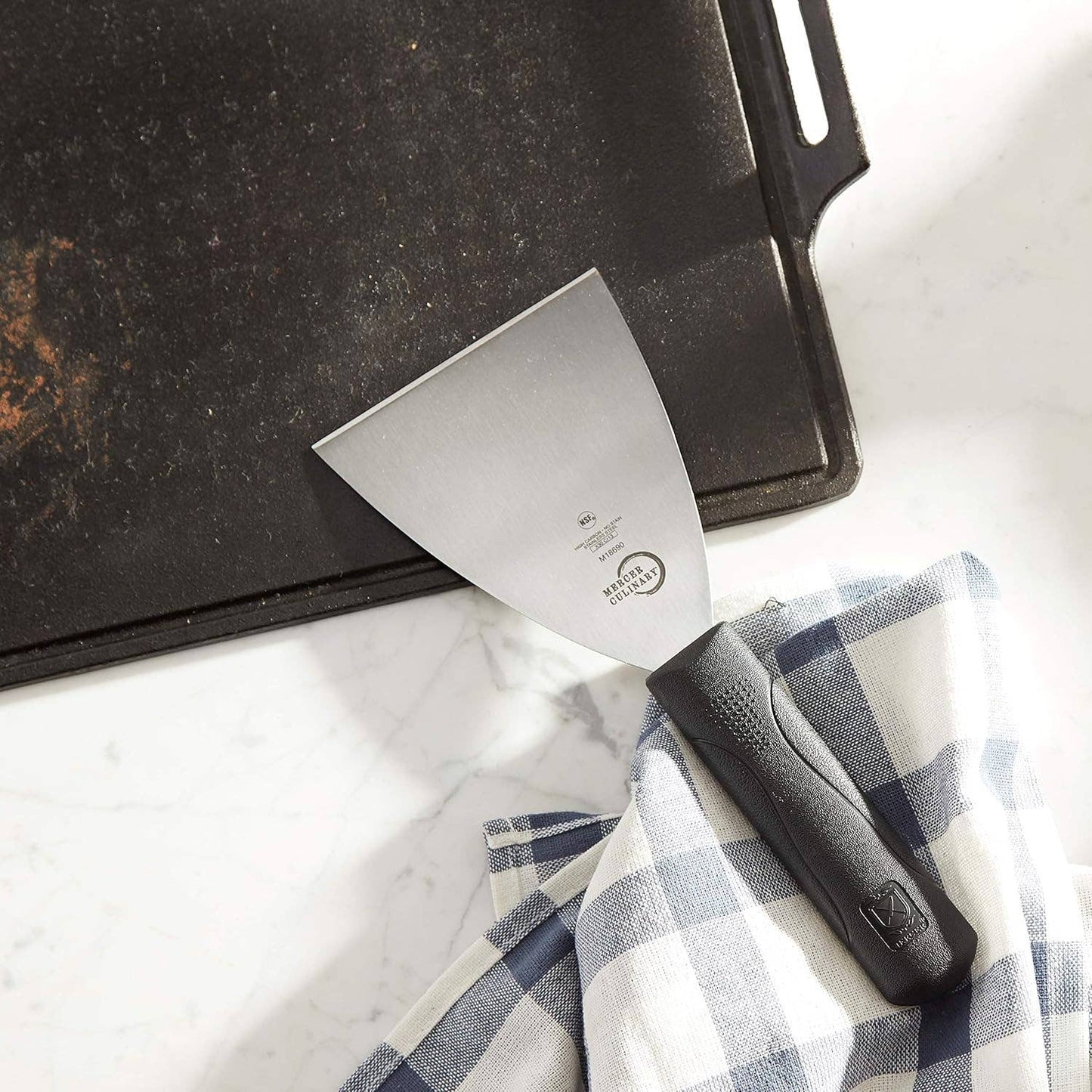 Mercer Millennia Grill Scraper 4"x 4-1/2" Blade Black