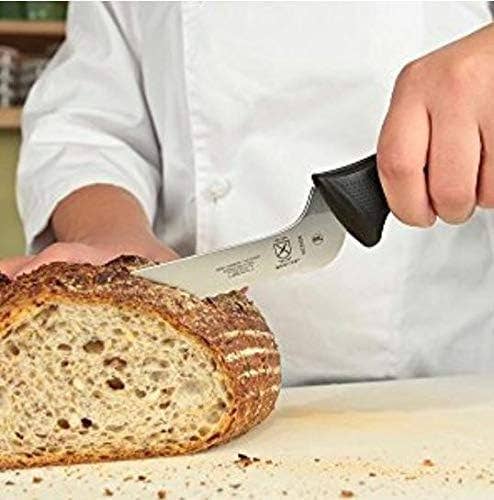 Mercer Millennia Black Handle 10" Wide Wavy Edge Bread Knife