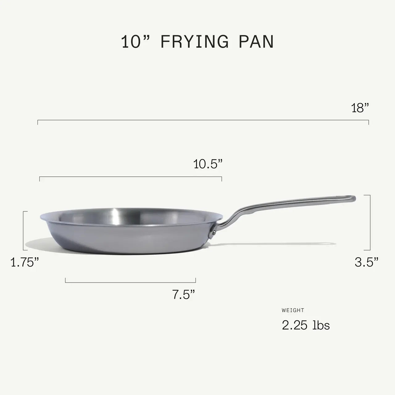 Made In 10" Stainless Steel Clad Frying Pan