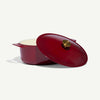 Made In 7.5 Qt Oval Enameled Cast Iron Dutch Oven - Ruby Red