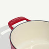 Made In 2-Qt Enameled Cast Iron Saucepan - Red