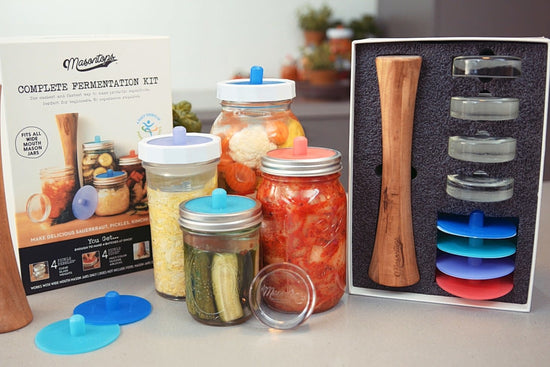 Complete DIY Mason Jar Fermentation Kit for Food & Vegetables