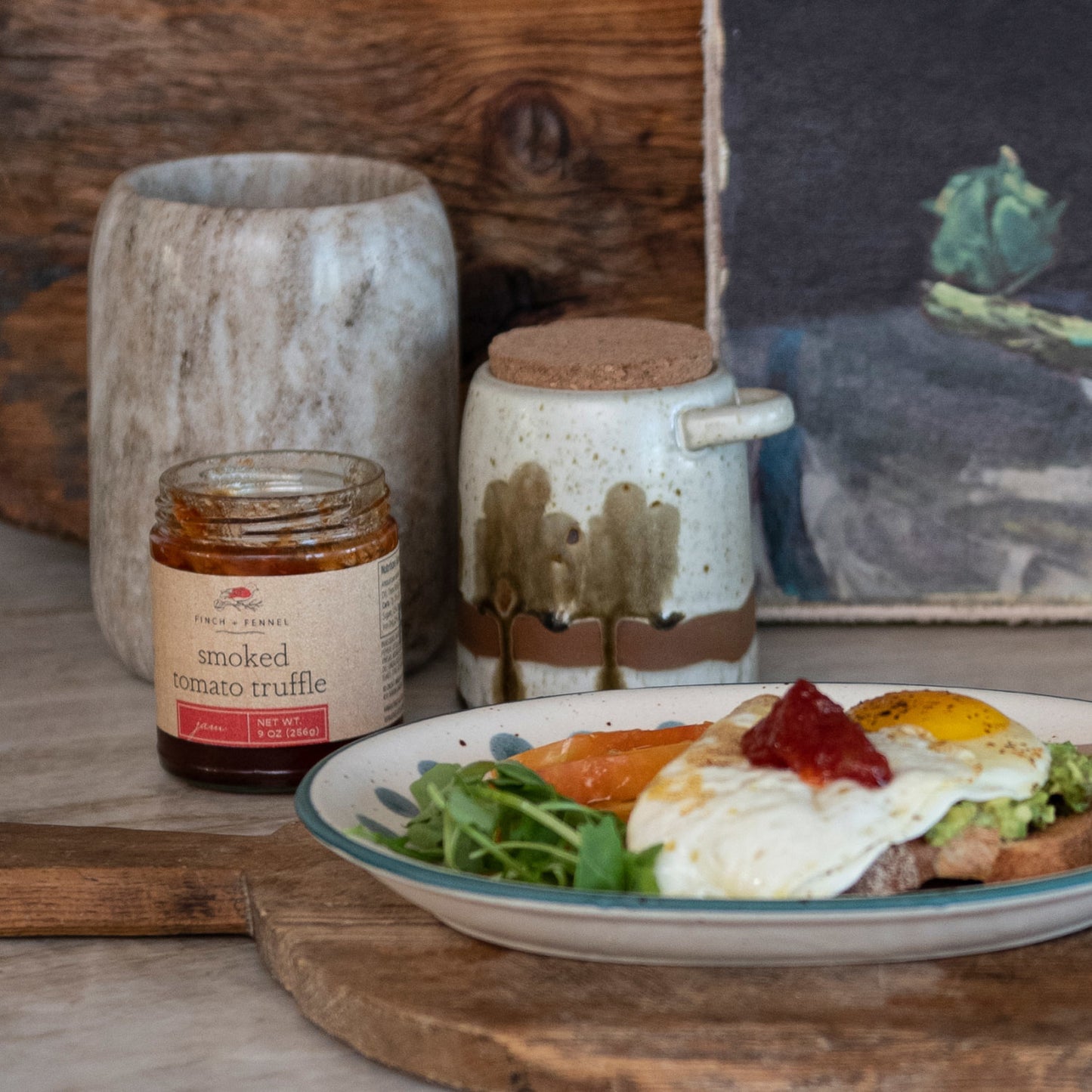 Finch & Fennel Smoked Tomato Truffle Jam 9oz.