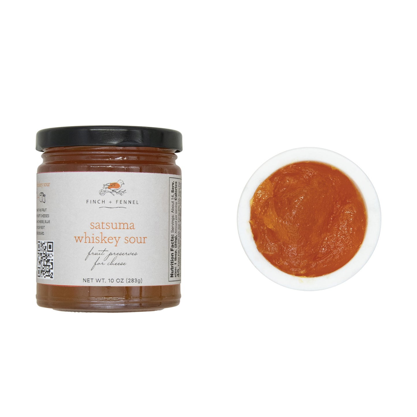 Finch & Fennel Satsuma Whiskey Sour Fruit Preserve 10oz.