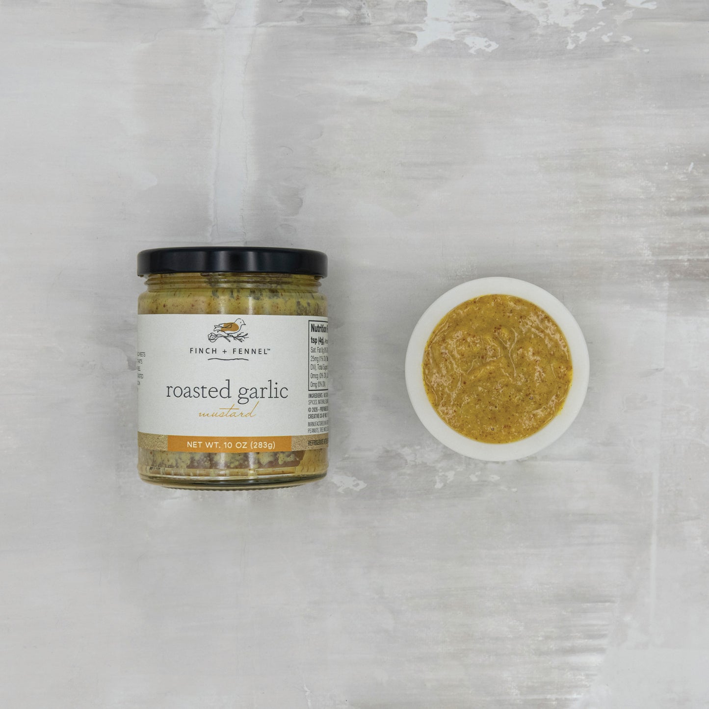 Finch & Fennel Roasted Garlic Mustard 10oz.