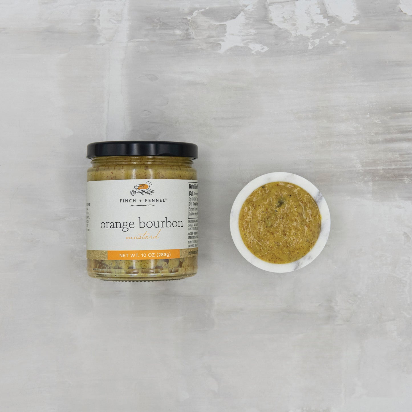 Finch & Fennel Orange Bourbon Mustard 10oz.