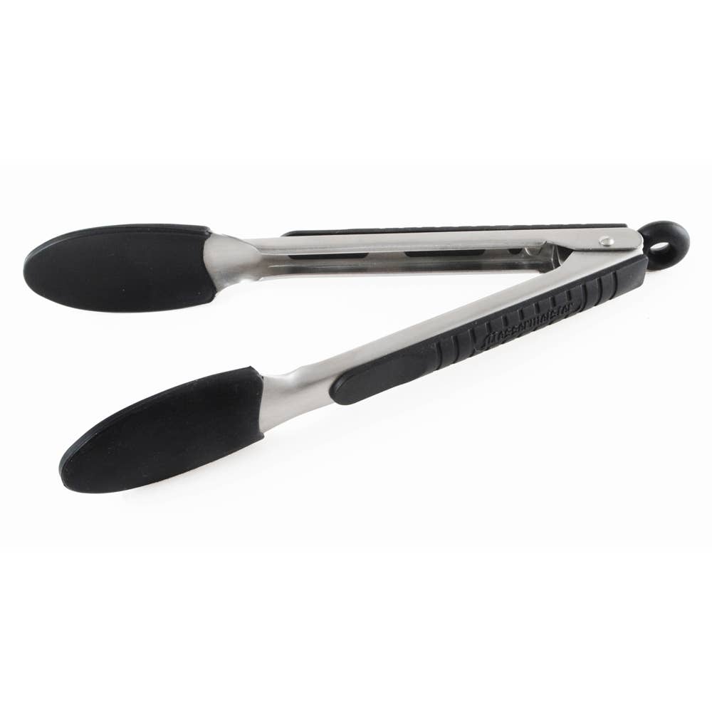 Black Silicone Coated Locking Tong - 9"