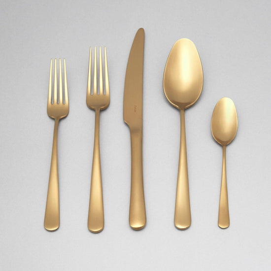 Fable Flatware 20pc Set - Matte Gold
