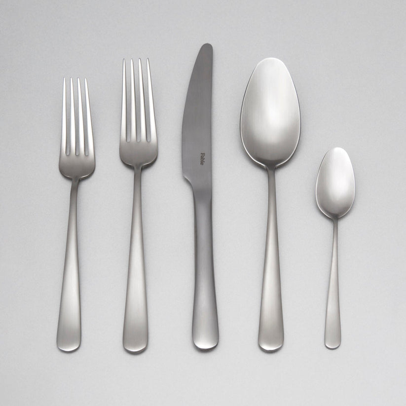 Fable Flatware 20pc Set - Matte Silver (40% off at checkout)