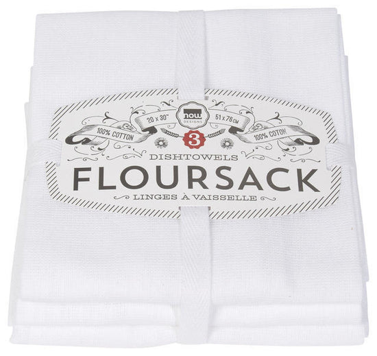 Floursack Dishtowel Set/3 - White
