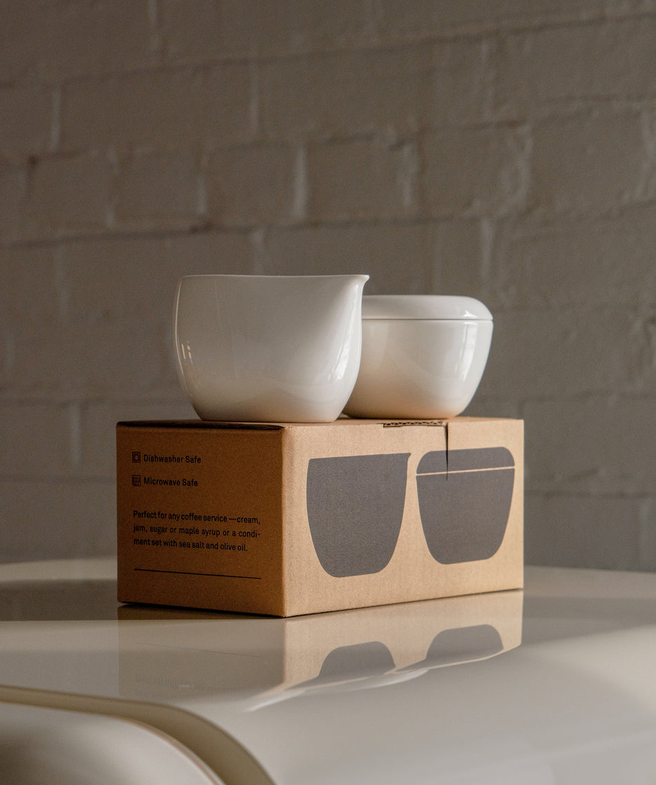 førs short pitcher and switch bowl set - white (40% off at checkout)