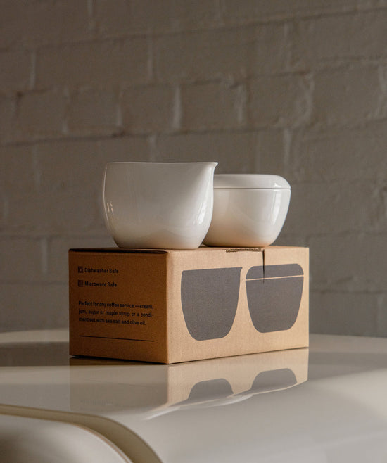 førs short pitcher and switch bowl set - white (40% off at checkout)