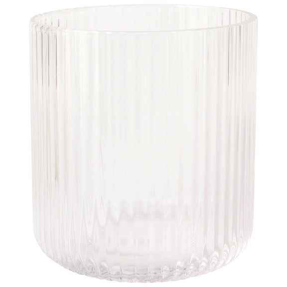 Short Fluted Tumbler 12oz - Clear